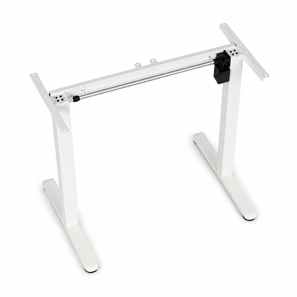 Elektrinis stalo rėmas, aukščio reguliavimas 72–118 cm, stalviršio pakėlimas iki 160 cm, baltas ModernHome 3
