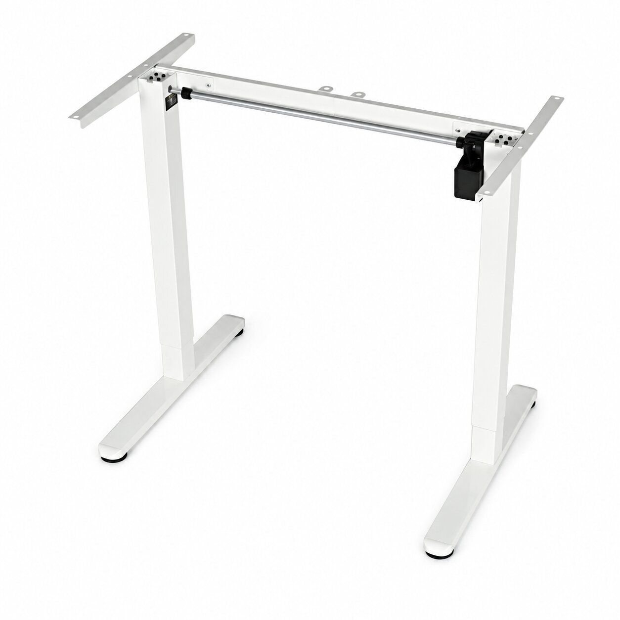 Elektrinis stalo rėmas, aukščio reguliavimas 72–118 cm, stalviršio pakėlimas iki 160 cm, baltas ModernHome 5