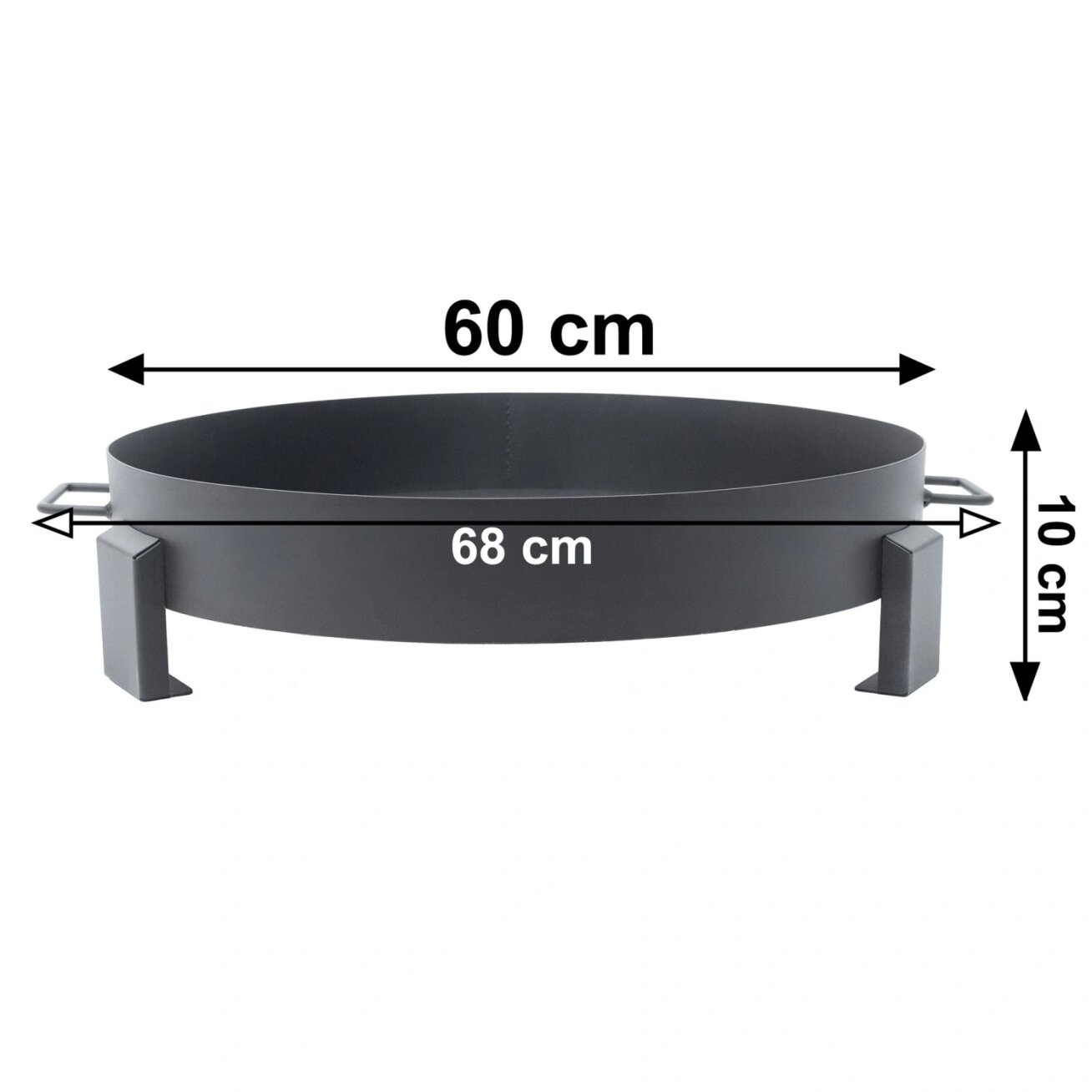 Didelė, tvirta ketaus sodo laužavietė, 60 cm, su rankenomis, puikiai tinkanti laužui 9 Didelė, tvirta ketaus sodo laužavietė, 60 cm, su rankenomis, puikiai tinkanti laužui 9