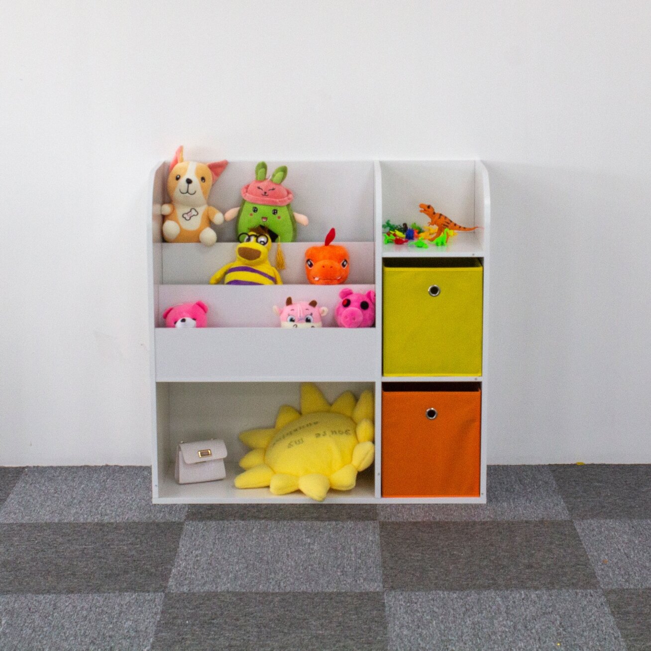 Medinė vaikiška spintelė–lentyna su skyriais, ECOTOYS 1