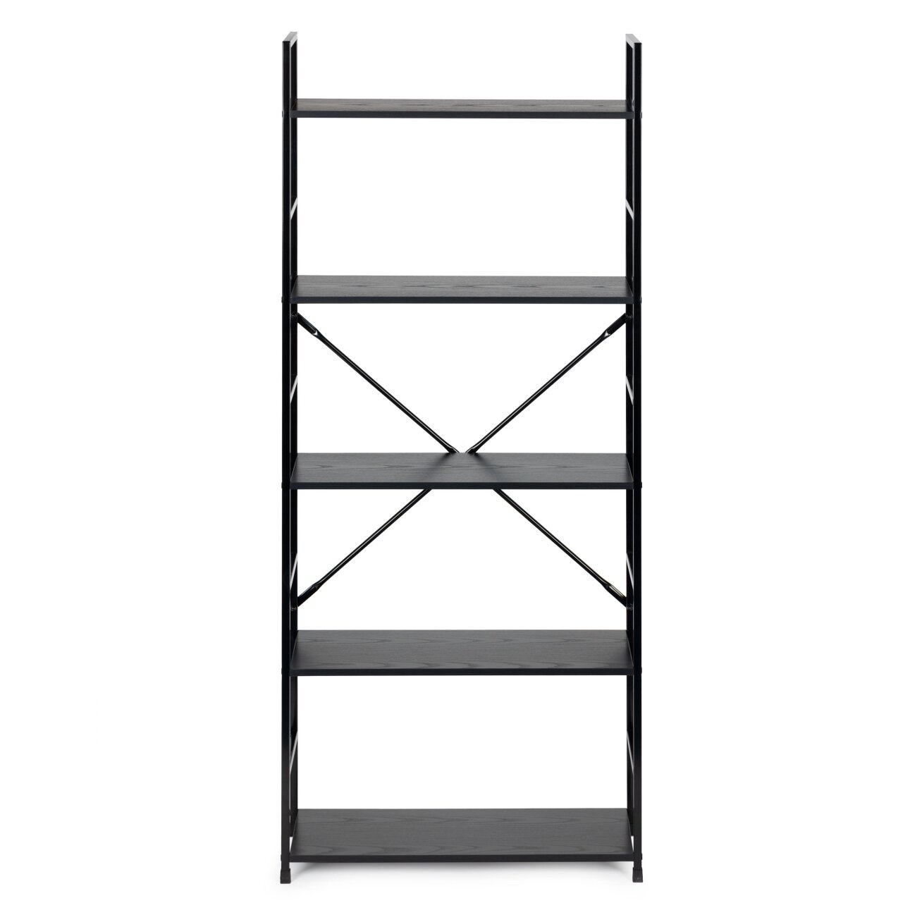 Plati medinė lentyna su metaliniu rėmu, LOFT stilius, trijų lentynų, ModernHome 1 Plati medinė lentyna su metaliniu rėmu, LOFT stilius, trijų lentynų, ModernHome 1