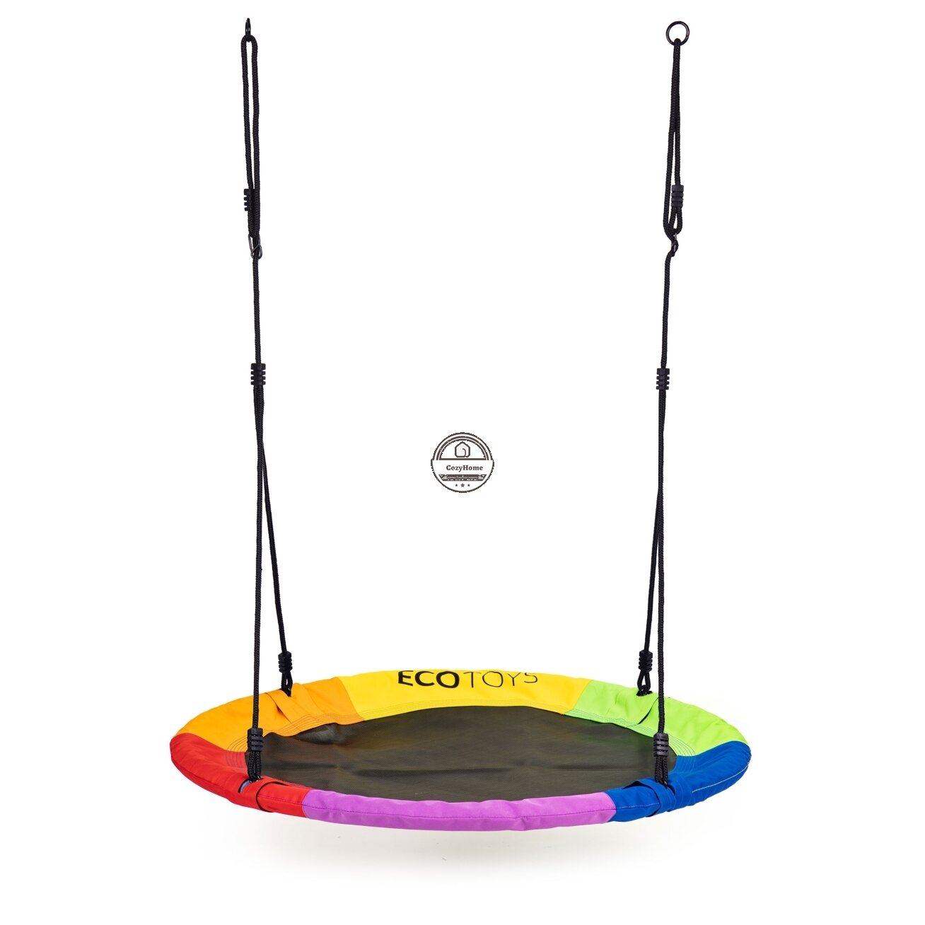 Gandro lizdo sodo sūpynės 100 cm spalvingos ECOTOYS 2 Gandro lizdo sodo sūpynės 100 cm spalvingos ECOTOYS 2