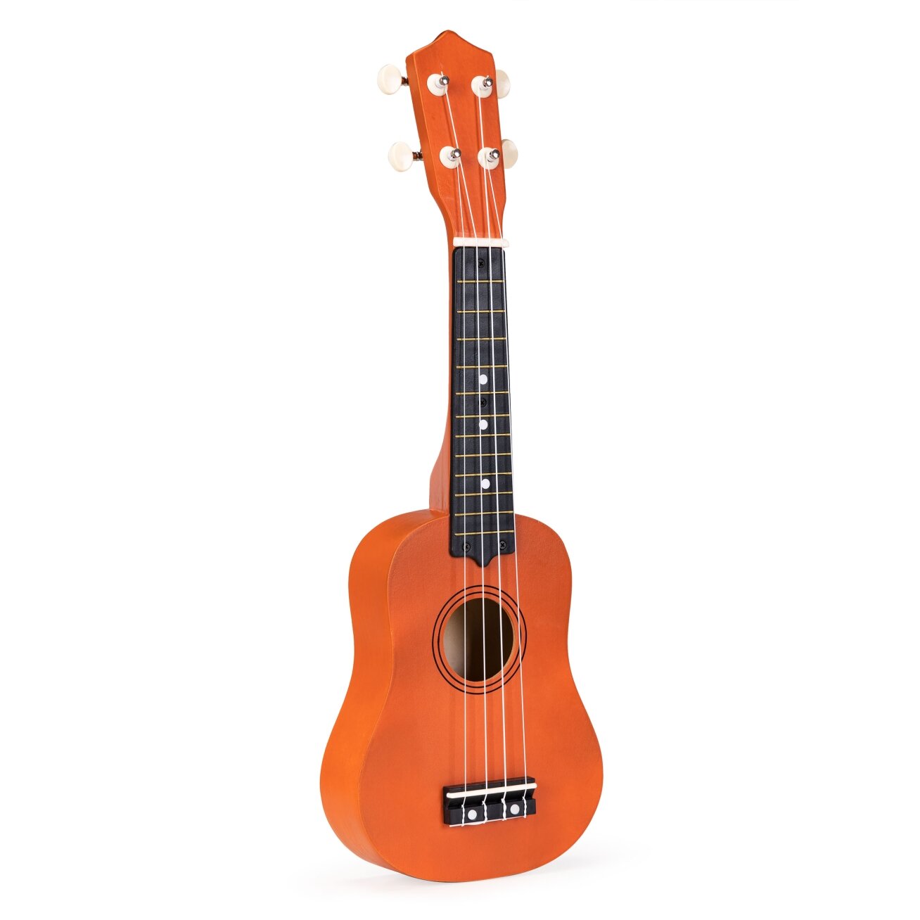Medinė vaikiška ukulelė su nailoninėmis stygomis, ECOTOYS 2