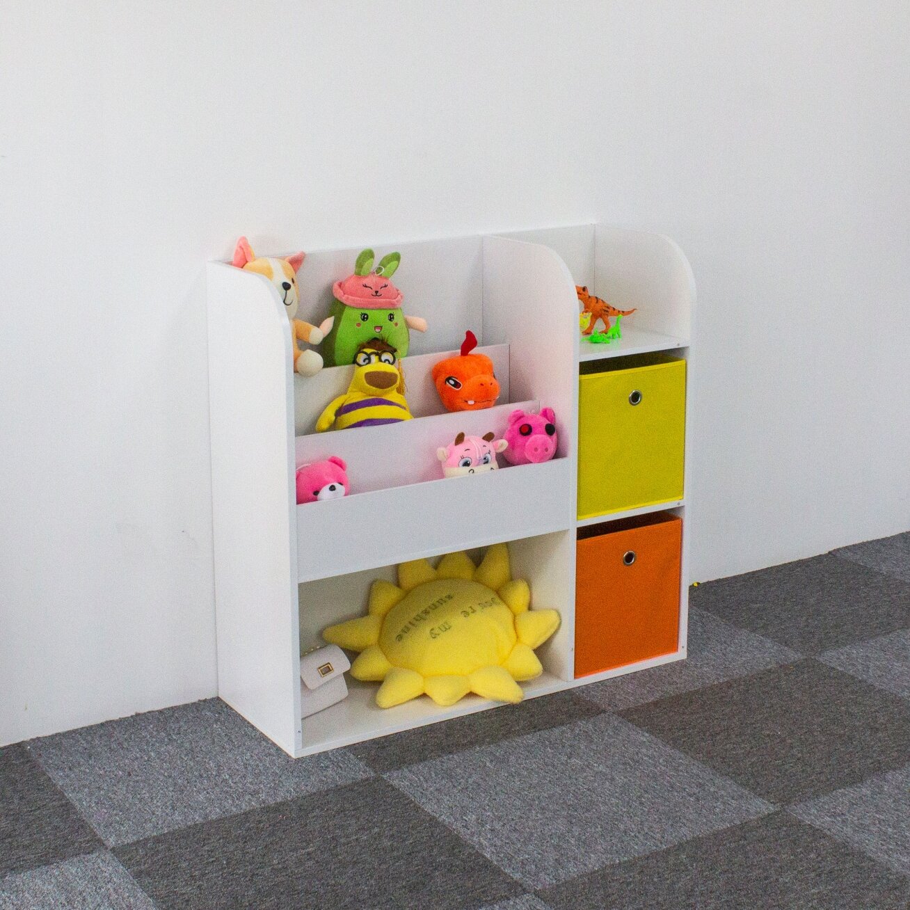 Medinė vaikiška spintelė–lentyna su skyriais, ECOTOYS 2