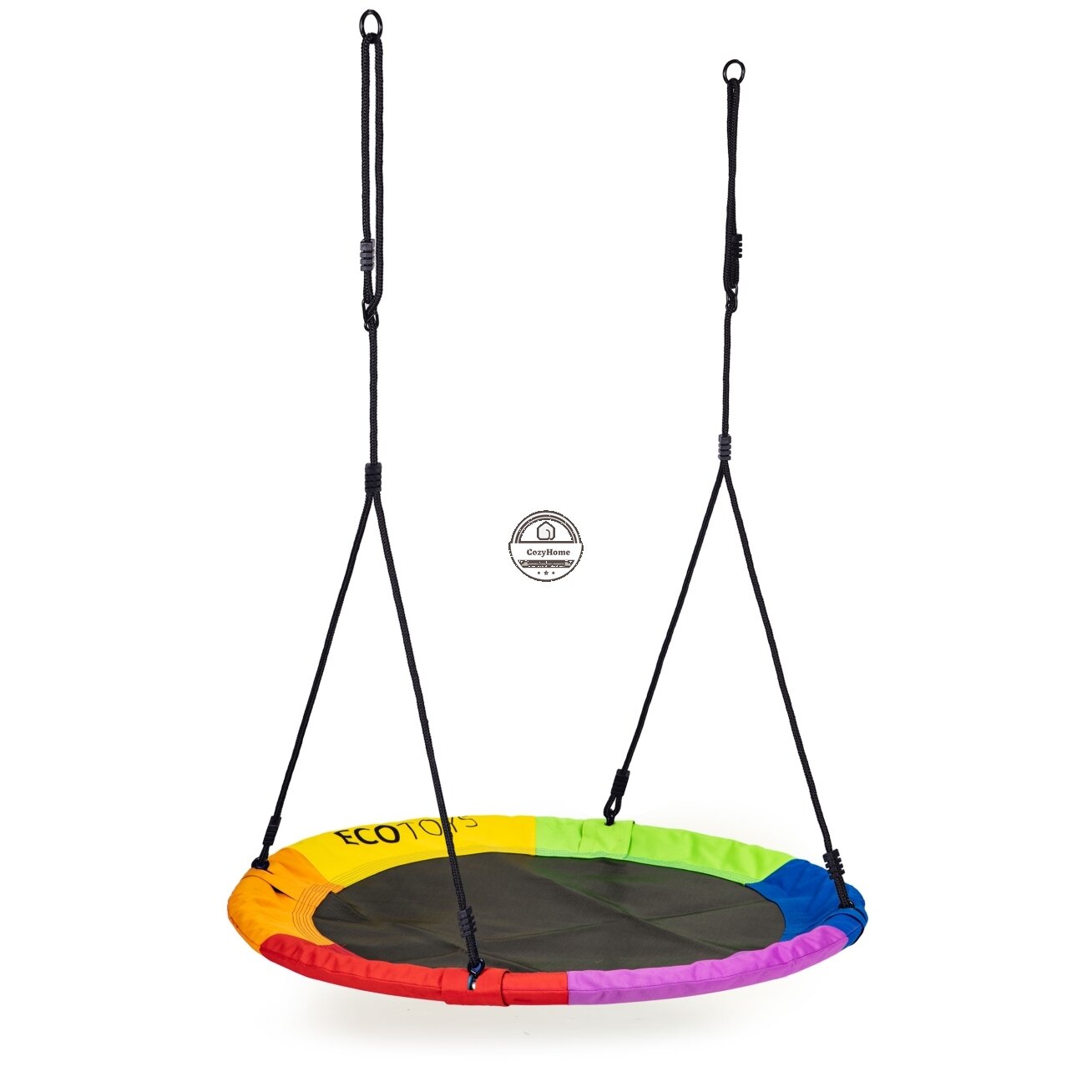 Gandro lizdo sodo sūpynės 100 cm spalvingos ECOTOYS 3 Gandro lizdo sodo sūpynės 100 cm spalvingos ECOTOYS 3