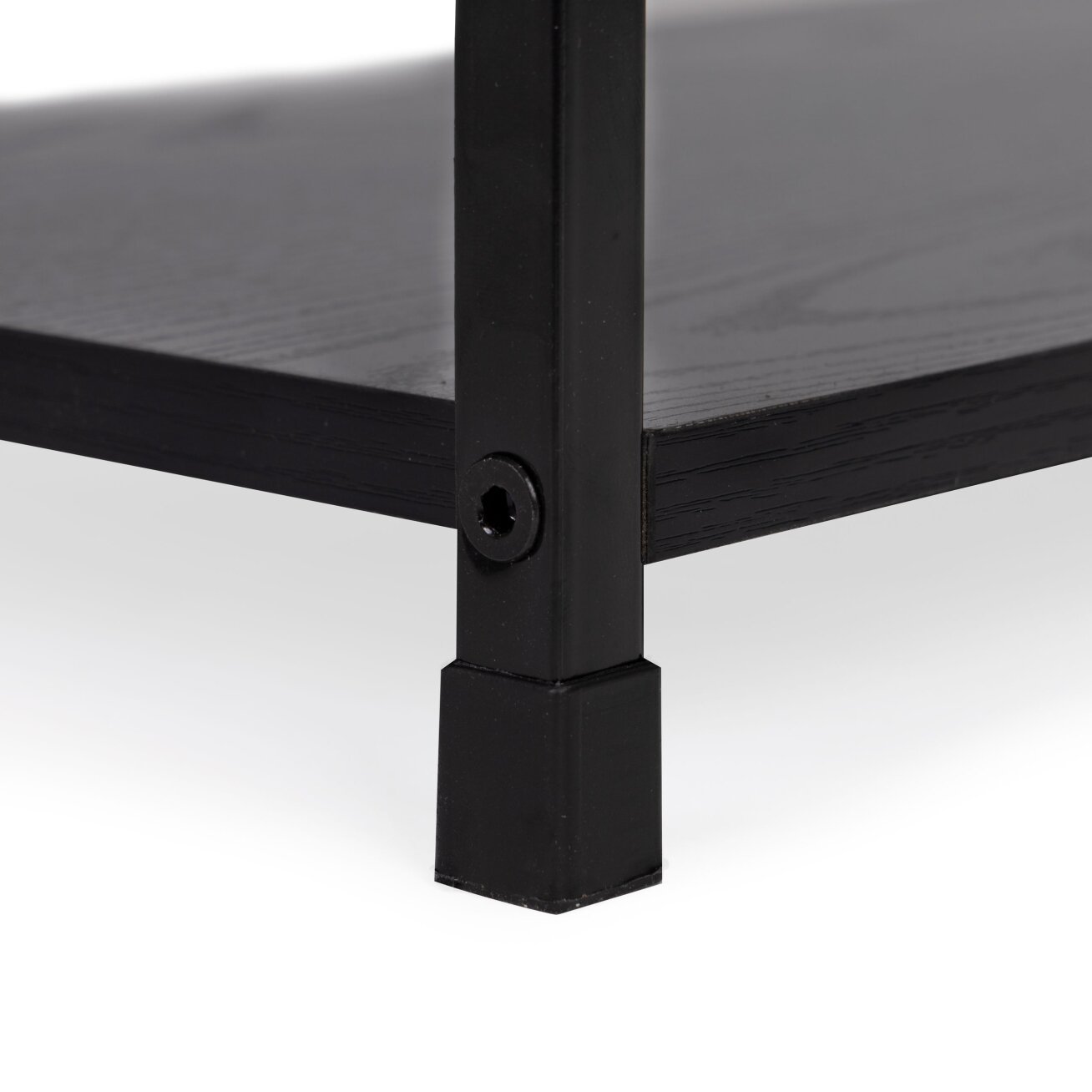 Plati medinė knygų lentyna su metaliniu rėmu, lofto stilius, ModernHome 3