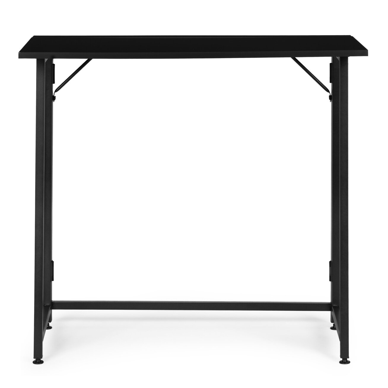 Sulankstomas kompiuterio stalas nešiojamam kompiuteriui 80 × 45 cm, juodas, ModernHome  3