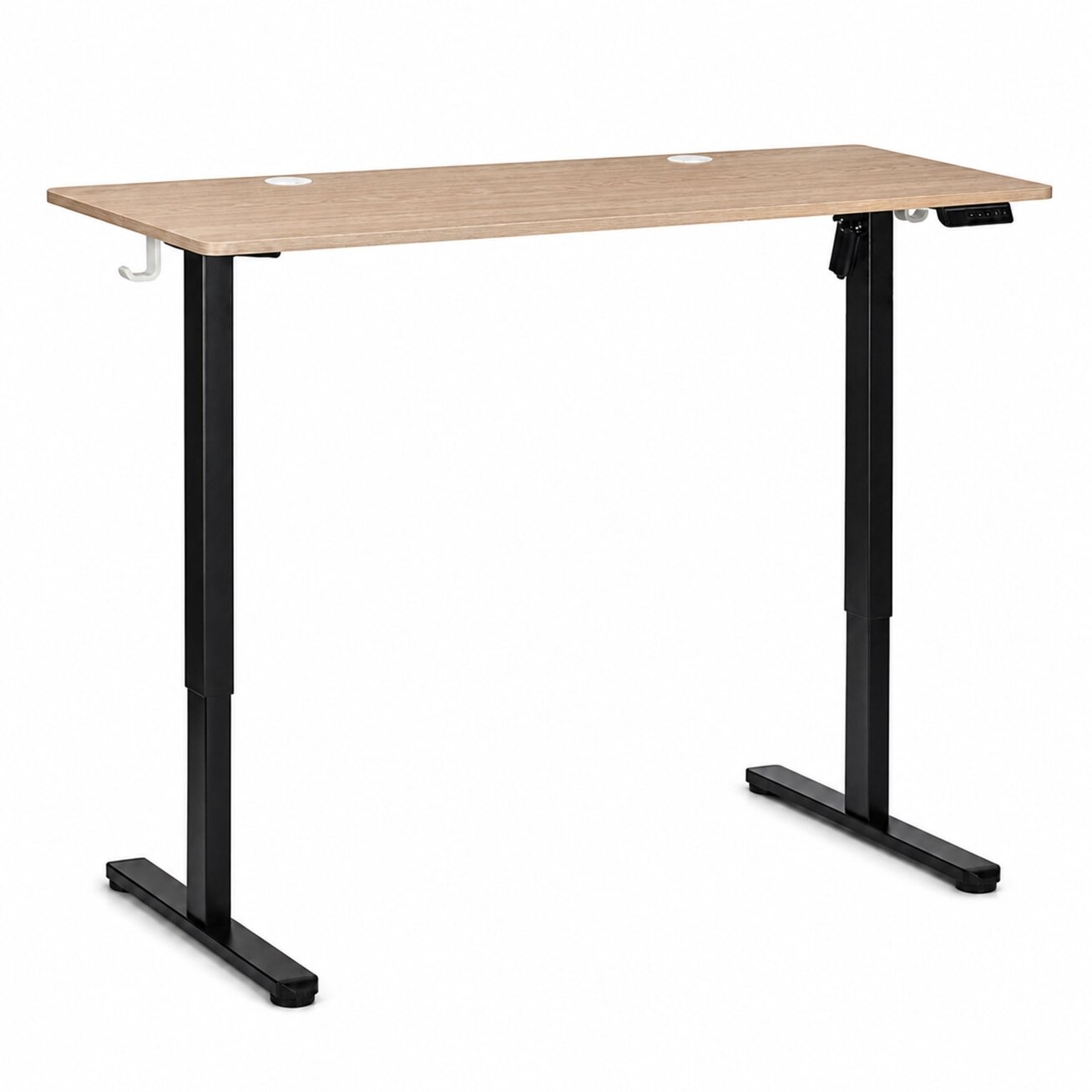 Elektrinis stalas 120x60 cm, pakeliamas, reguliuojamo aukščio 72-118 cm, šviesaus ąžuolo spalvos 4 Elektrinis stalas 120x60 cm, pakeliamas, reguliuojamo aukščio 72-118 cm, šviesaus ąžuolo spalvos 4