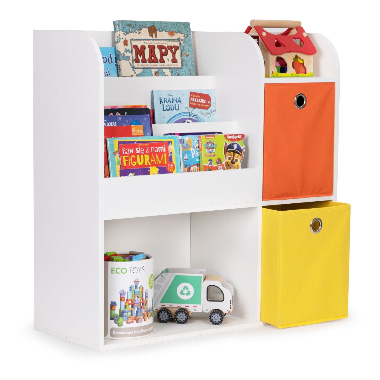Medinė vaikiška spintelė–lentyna su skyriais, ECOTOYS 5