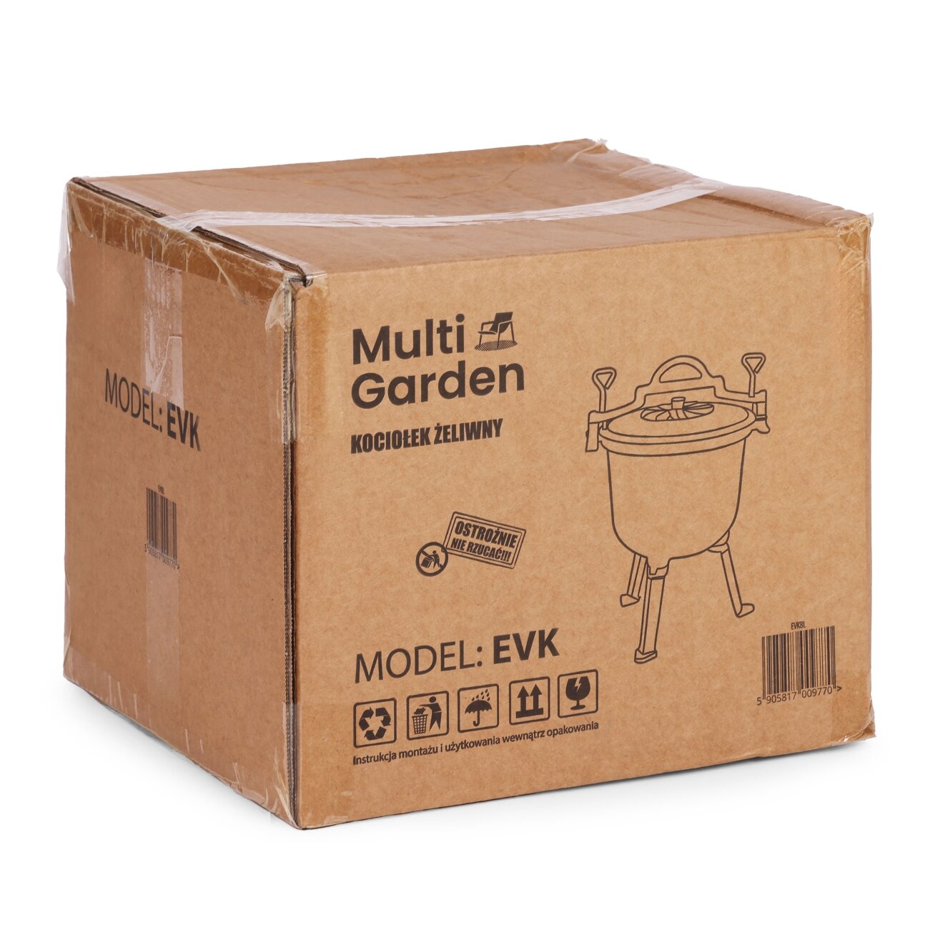 Ketaus emaliuotas katilas 10 l, pastatomas medžioklės puodas, laužo kepsninė, „MultiGarden“ 8 Ketaus emaliuotas katilas 10 l, pastatomas medžioklės puodas, laužo kepsninė, „MultiGarden“ 8