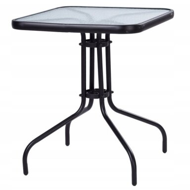Sodo stalas, 60 cm grūdinto stiklo stalas sodo terasai, balkonui Sodo stalas, 60 cm grūdinto stiklo stalas sodo terasai, balkonui