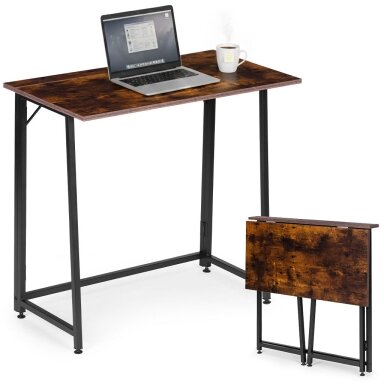 Sulankstomas kompiuterio stalas nešiojamam kompiuteriui 80 × 45 cm, lofto stilius, ModernHome (Kopija) Sulankstomas kompiuterio stalas nešiojamam kompiuteriui 80 × 45 cm, lofto stilius, ModernHome (Kopija)