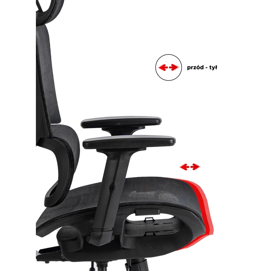 Ergonominė biuro pasukama kėdė ROYAL, juoda 11