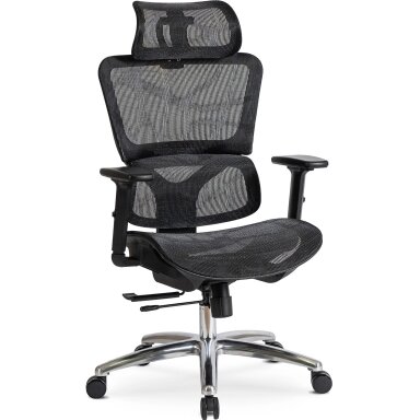 Ergonominė biuro pasukama kėdė ROYAL, juoda