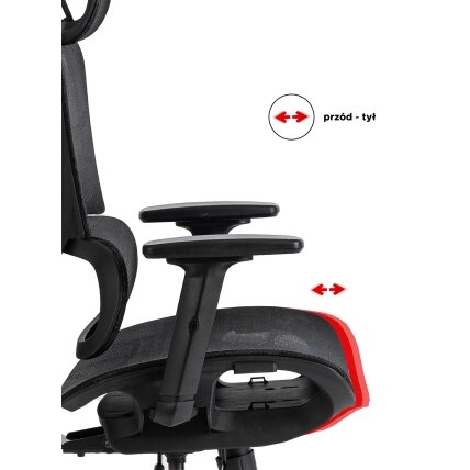 Ergonominė biuro pasukama kėdė ROYAL, juoda 11