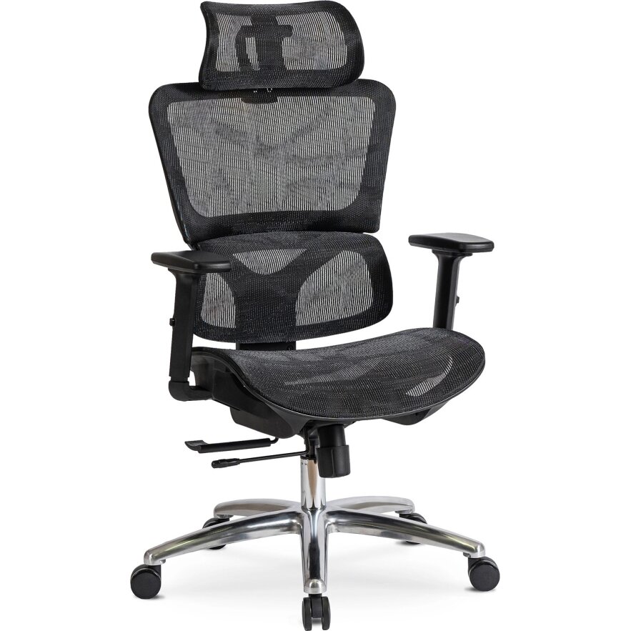 Ergonominė biuro pasukama kėdė ROYAL, juoda