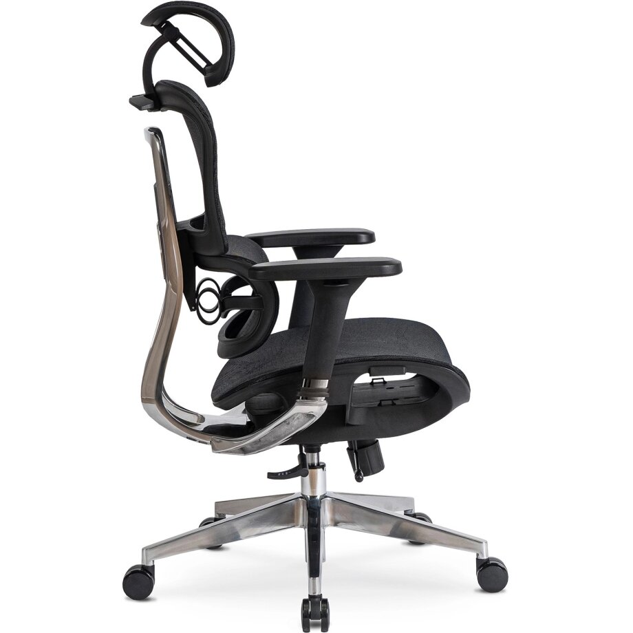 Ergonominė sukamoji biuro kėdė NINO, juoda 8