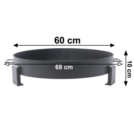 Didelė, tvirta ketaus sodo laužavietė, 60 cm, su rankenomis, puikiai tinkanti laužui 9 Didelė, tvirta ketaus sodo laužavietė, 60 cm, su rankenomis, puikiai tinkanti laužui 9