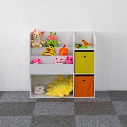 Medinė vaikiška spintelė–lentyna su skyriais, ECOTOYS 1