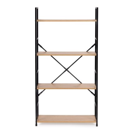 Plati moderni medinė lentyna lofto stiliaus, keturių lygių, ModernHome 2