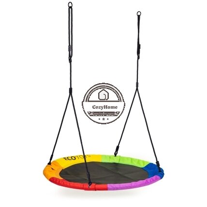 Gandro lizdo sodo sūpynės 100 cm spalvingos ECOTOYS 3 Gandro lizdo sodo sūpynės 100 cm spalvingos ECOTOYS 3