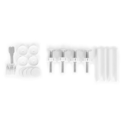 Apsauginiai varteliai 74-105 cm laiptams ir durims, plieniniai, su papildomomis panelėmis, balti ECOTOYS 4
