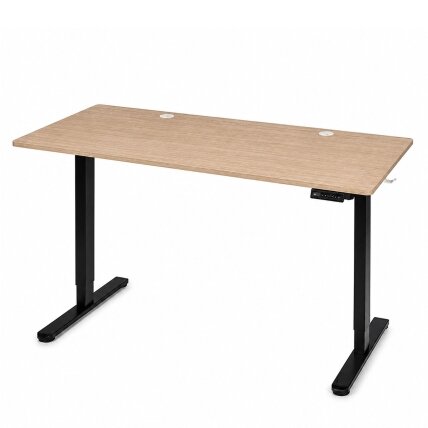 Elektrinis stalas 120x60 cm, pakeliamas, reguliuojamo aukščio 72-118 cm, šviesaus ąžuolo spalvos 5 Elektrinis stalas 120x60 cm, pakeliamas, reguliuojamo aukščio 72-118 cm, šviesaus ąžuolo spalvos 5