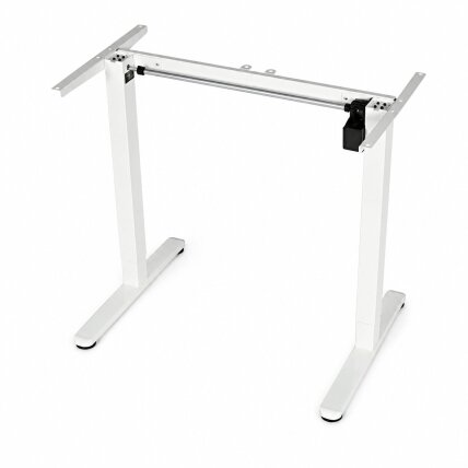 Elektrinis stalo rėmas, aukščio reguliavimas 72–118 cm, stalviršio pakėlimas iki 160 cm, baltas ModernHome 5