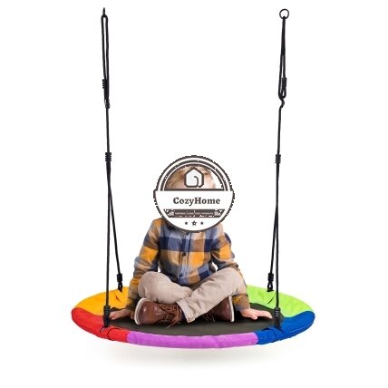 Gandro lizdo sodo sūpynės 100 cm spalvingos ECOTOYS 5 Gandro lizdo sodo sūpynės 100 cm spalvingos ECOTOYS 5