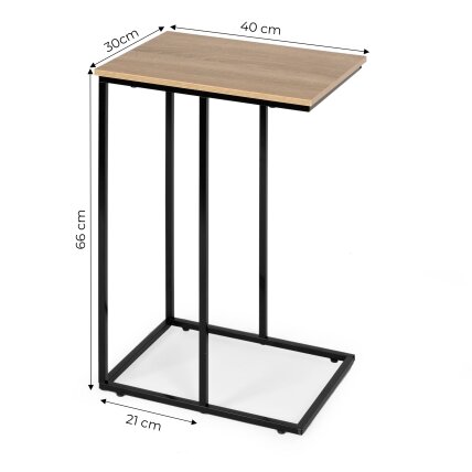 Mobilus šoninis staliukas nešiojamam kompiuteriui su metaliniu rėmu, ModernHome 7 Mobilus šoninis staliukas nešiojamam kompiuteriui su metaliniu rėmu, ModernHome 7