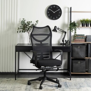 ACTON ergonomiška pasukama biuro kėdė su pakoja, juod