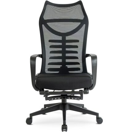 ACTON ergonomiška pasukama biuro kėdė su pakoja, juod 2