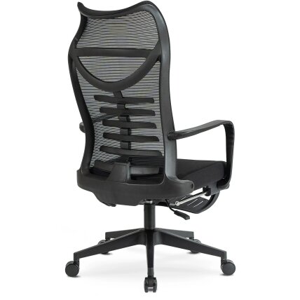 ACTON ergonomiška pasukama biuro kėdė su pakoja, juod 6
