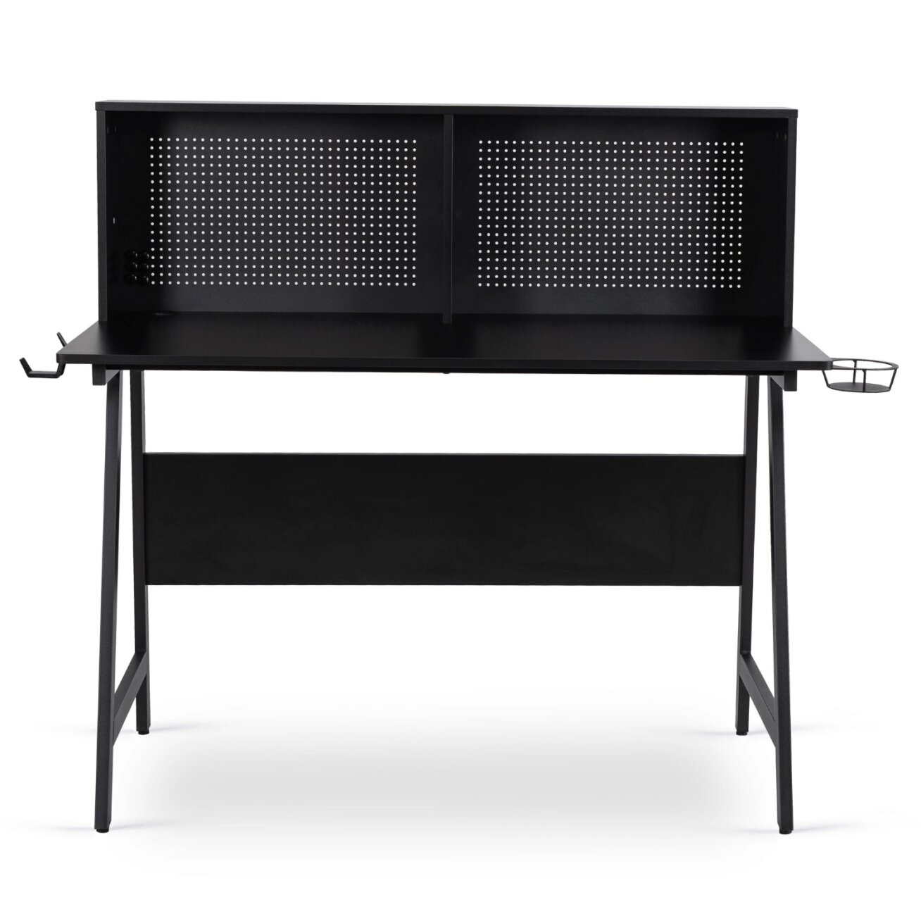 Žaidimų stalas su rankenomis žaidėjams, ROLL, 138,5 cm, juodas, modernus, lofto formos 3 Žaidimų stalas su rankenomis žaidėjams, ROLL, 138,5 cm, juodas, modernus, lofto formos 3