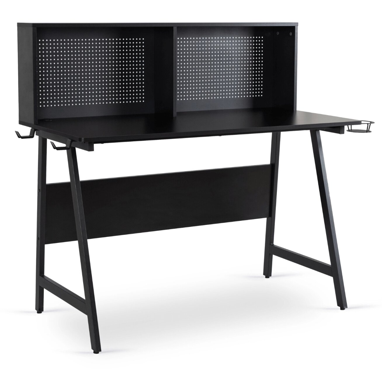 Žaidimų stalas su rankenomis žaidėjams, ROLL, 138,5 cm, juodas, modernus, lofto formos