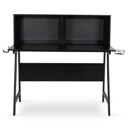 Žaidimų stalas su rankenomis žaidėjams, ROLL, 138,5 cm, juodas, modernus, lofto formos 3 Žaidimų stalas su rankenomis žaidėjams, ROLL, 138,5 cm, juodas, modernus, lofto formos 3