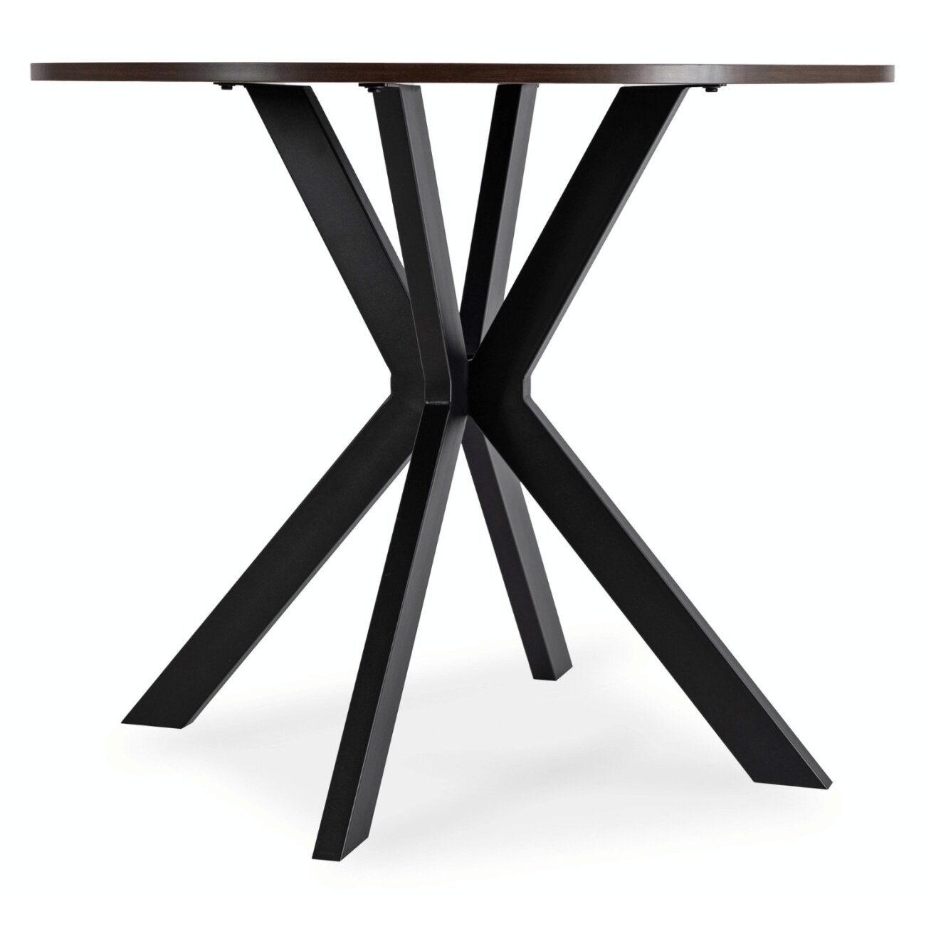 Stalas LAUREN 90 cm riešuto ir juodos spalvos 5