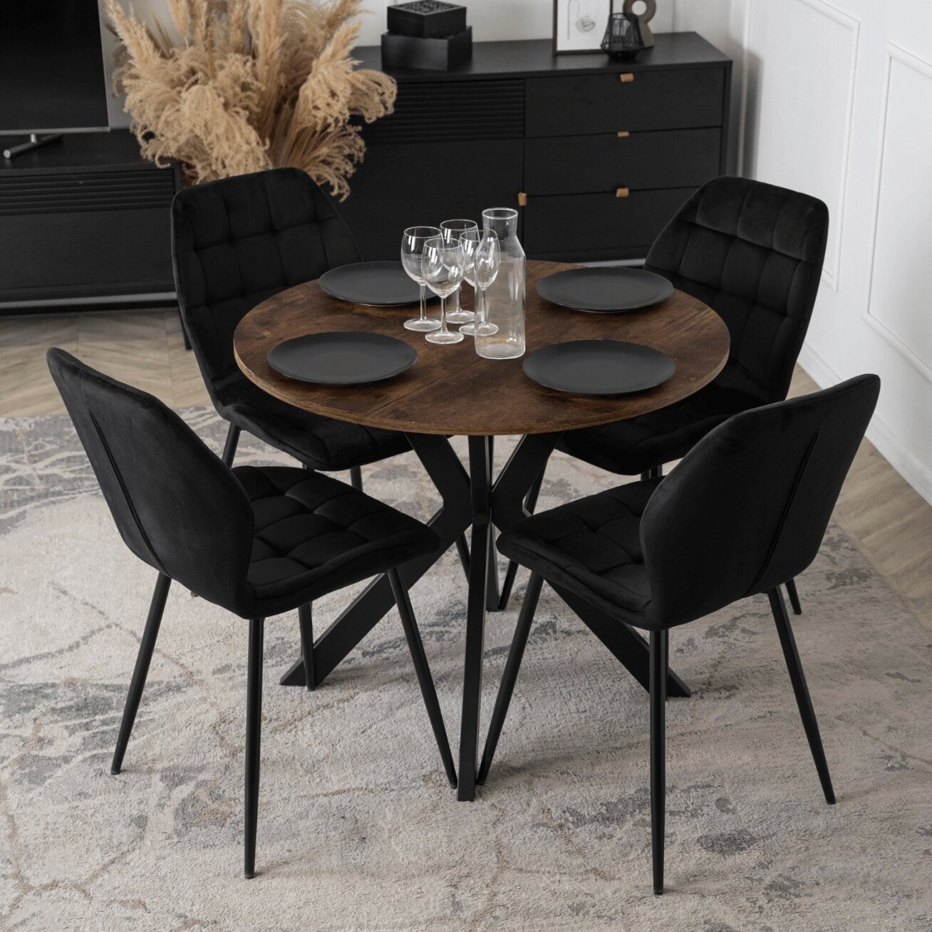 Stalas LAUREN 80 cm sendinto ąžuolo 2