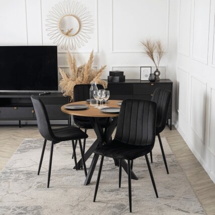 Stalas LAUREN 80 cm auksinio ąžuolo 4