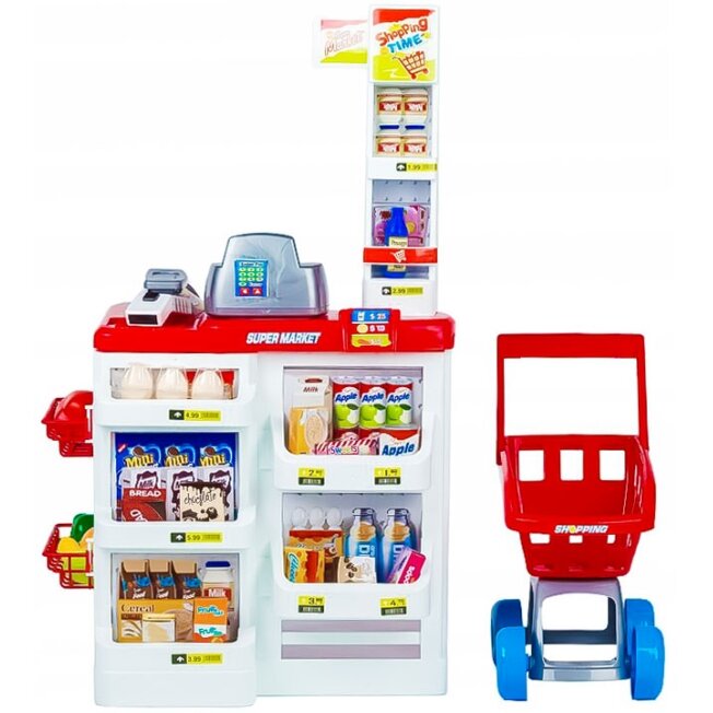 Medinė vaikiška virtuvė su orkaite, mikrobangų krosnele, degikliais ir priedais, ECOTOYS 1