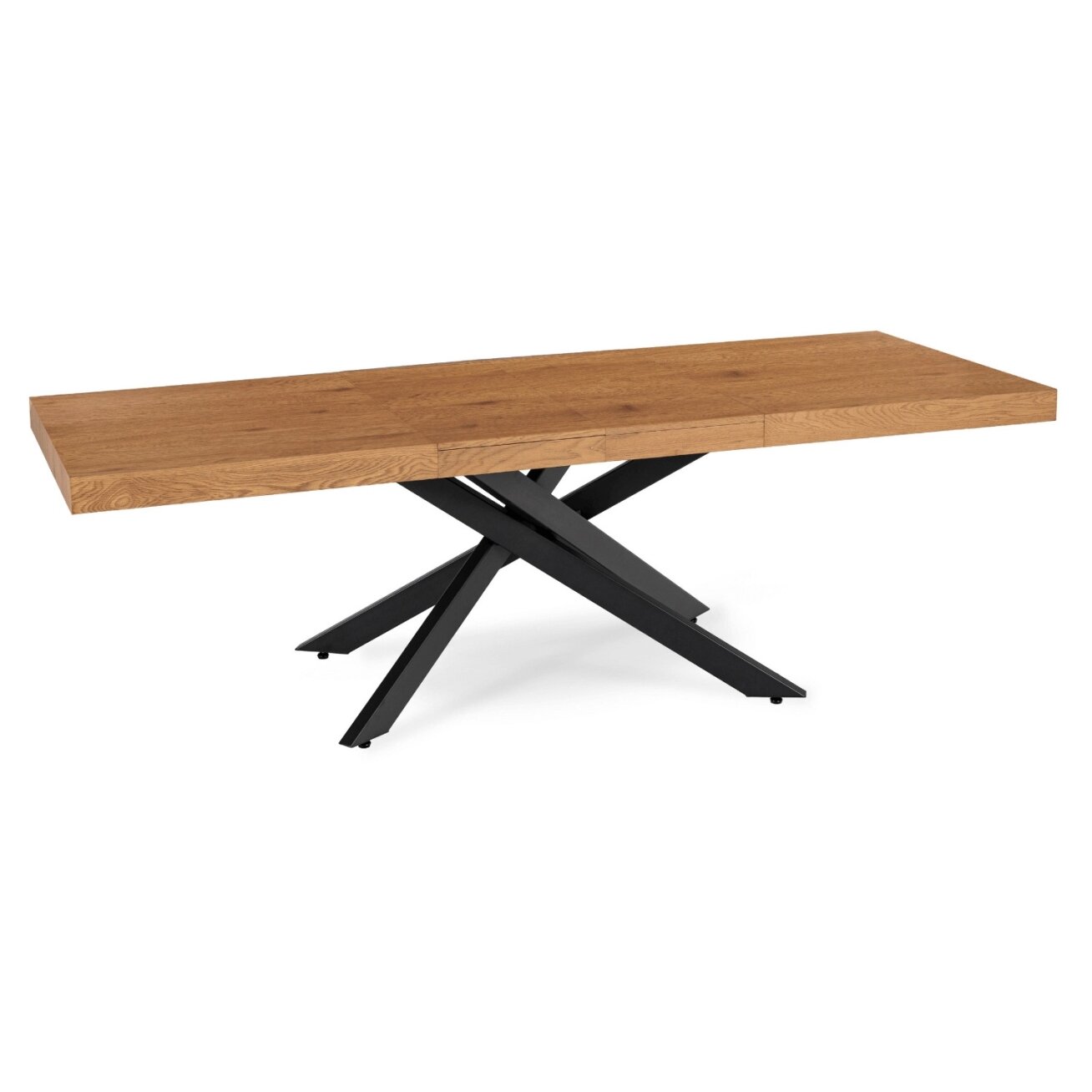 HAMPTON stačiakampis ištraukiamas stalas, 160–240 cm, ąžuolo/juodos spalvos, moderniam lofto stiliaus valgomajam 9 HAMPTON stačiakampis ištraukiamas stalas, 160–240 cm, ąžuolo/juodos spalvos, moderniam lofto stiliaus valgomajam 9