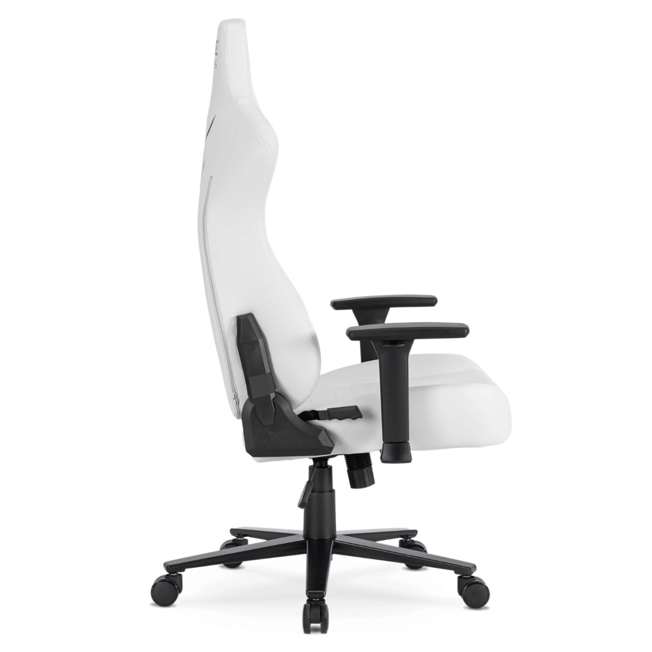 Žaidimų kėdė balta / juoda su TILT mechanizmu – ergonomiška ir stilinga 12