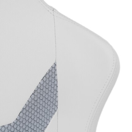 Žaidimų kėdė balta / juoda su TILT mechanizmu – ergonomiška ir stilinga 15