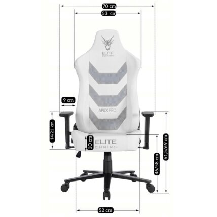Žaidimų kėdė balta / juoda su TILT mechanizmu – ergonomiška ir stilinga 17