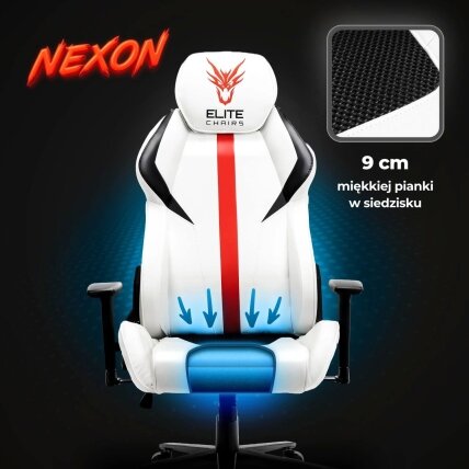 NEXON pasukama žaidimų kėdė – komfortas ir stilius kiekvienam žaidėjui 5 NEXON pasukama žaidimų kėdė – komfortas ir stilius kiekvienam žaidėjui 5