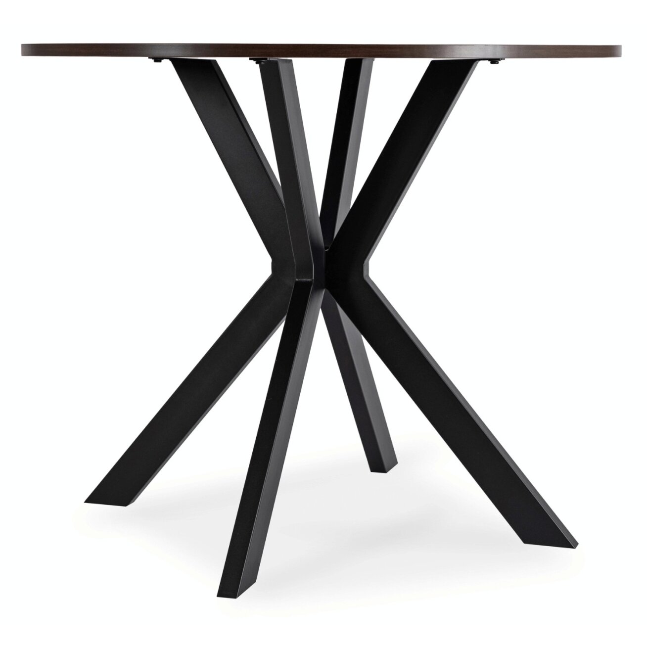 Stalas LAUREN 80 cm juodinto ąžuolo ir juodos spalvos 5