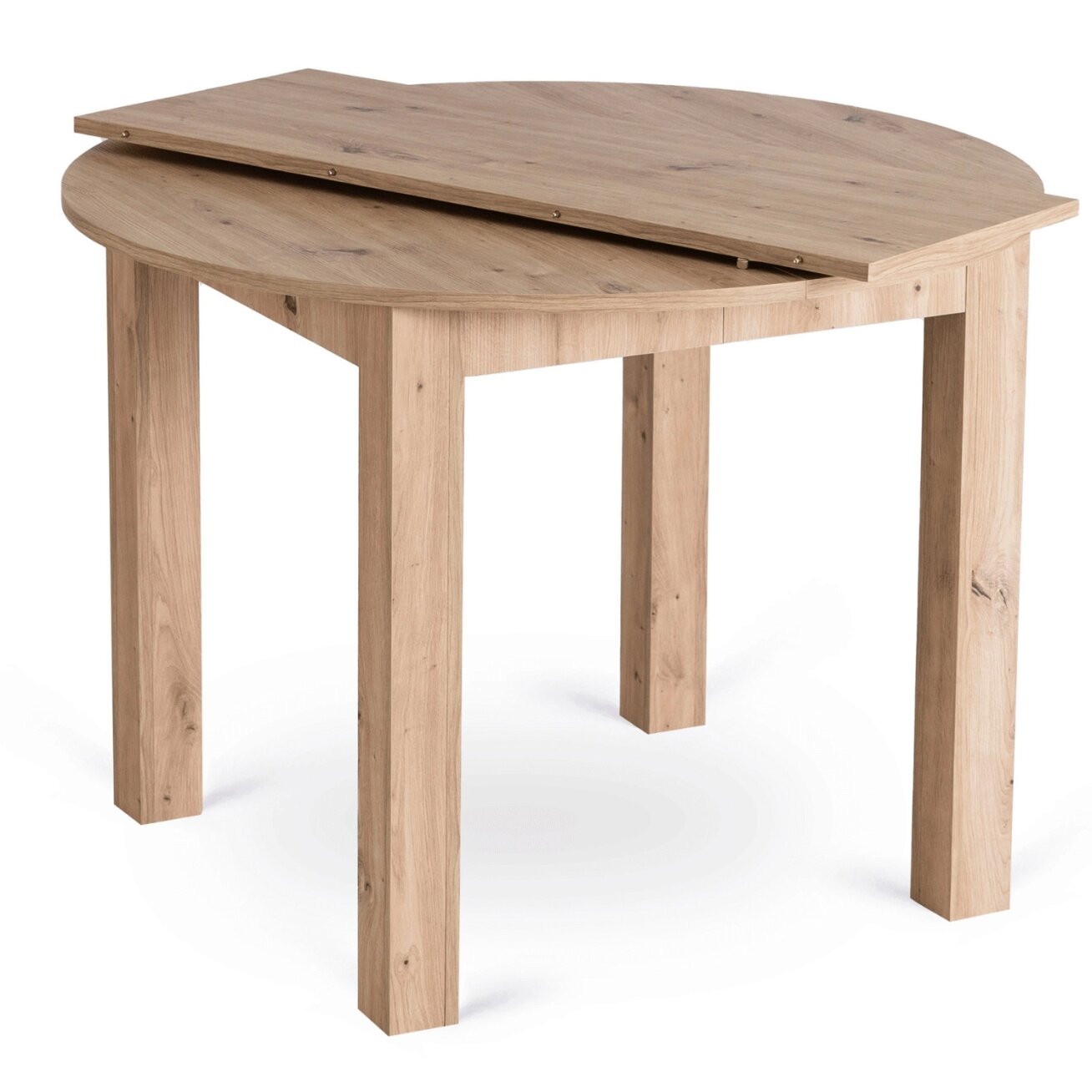 Apvalus išskleidžiamas stalas 102–142 cm, Artisan ąžuolo spalvos 6 Apvalus išskleidžiamas stalas 102–142 cm, Artisan ąžuolo spalvos 6