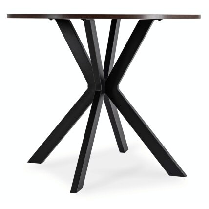 Stalas LAUREN 80 cm juodinto ąžuolo ir juodos spalvos 5