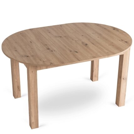 Apvalus išskleidžiamas stalas 102–142 cm, Artisan ąžuolo spalvos 7 Apvalus išskleidžiamas stalas 102–142 cm, Artisan ąžuolo spalvos 7