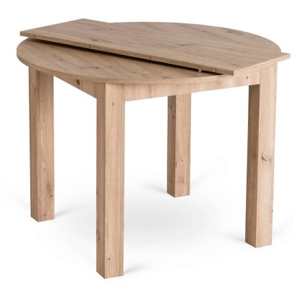 Apvalus išskleidžiamas stalas 102–142 cm, Artisan ąžuolo spalvos 6 Apvalus išskleidžiamas stalas 102–142 cm, Artisan ąžuolo spalvos 6